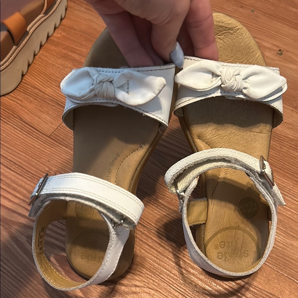 Great Condition - Stride Rite Kids Sandals White Leather